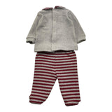 LE BEBE' completo 2pz maglia-ghettina bicolore con fantasia Grigio per Neonata LBG6124 GRIGIO LE BEBE'