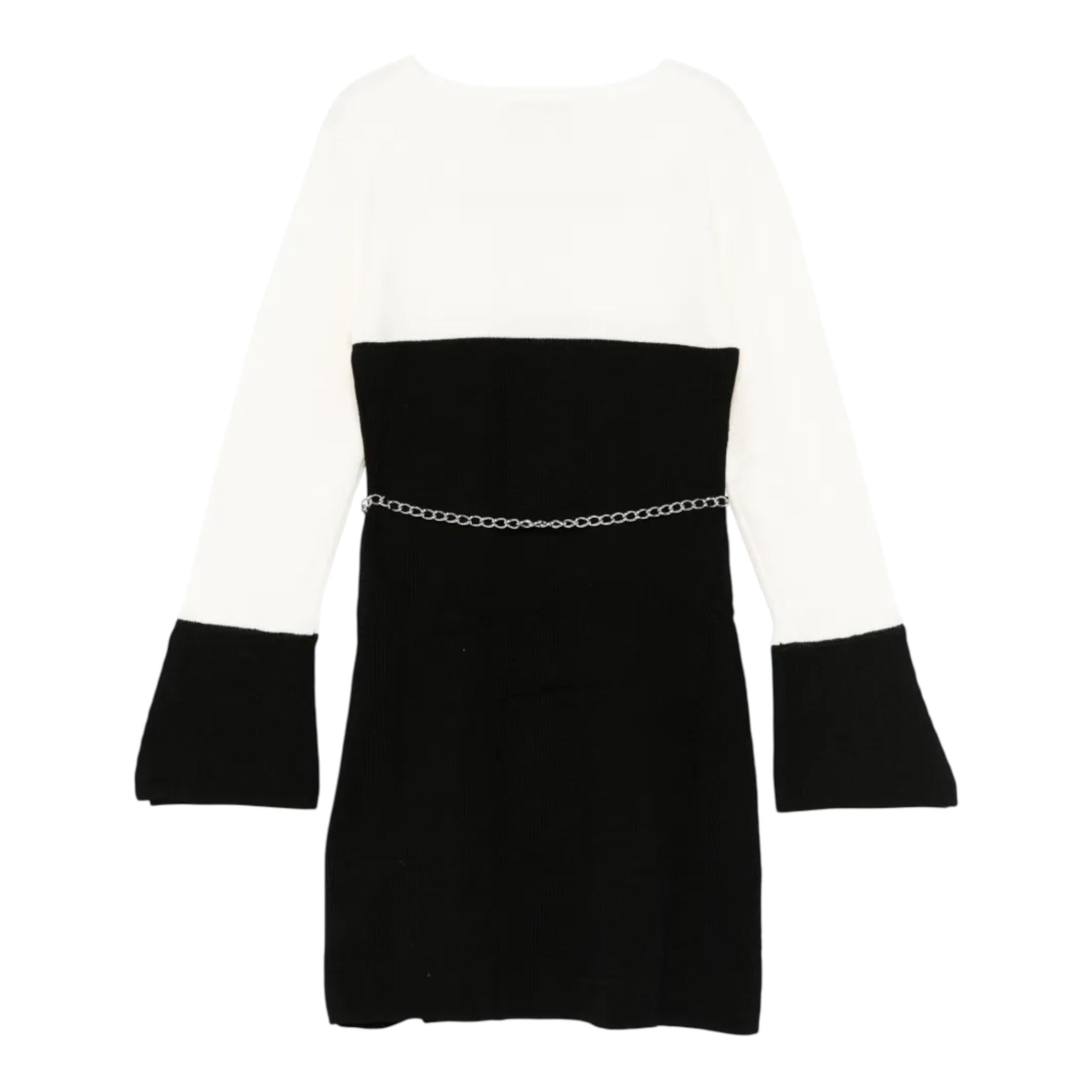 LIU JO abito bicolore girocollo Bianco/nero per Bambina GF4134MA51L BIANCO/NERO LIU JO