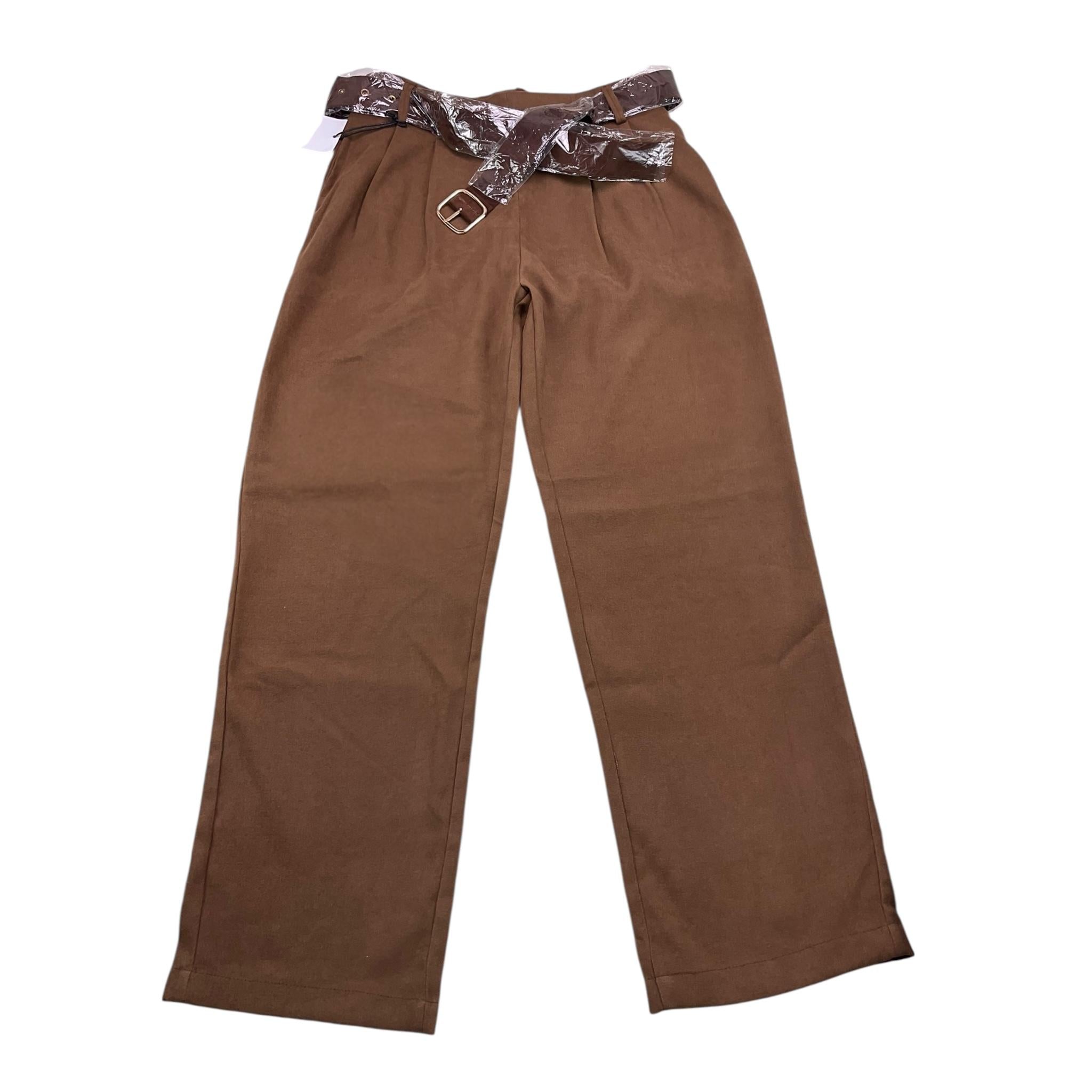 TO be too pantalone tinta unita con cinturino Marrone per Bambina TBT2466 MARRONE TO be too