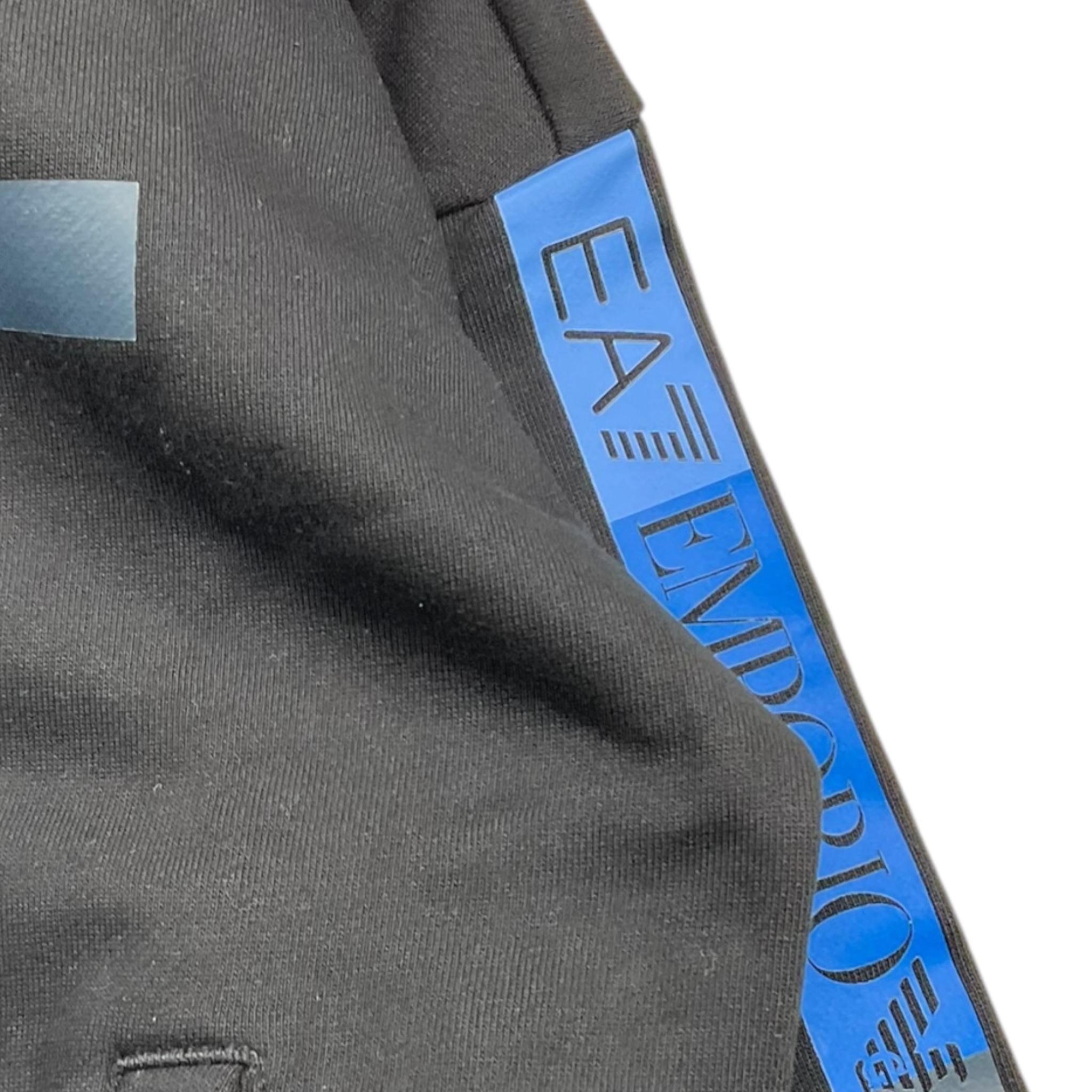 EMPORIO ARMANI felpa tinta unita con cappuccio e con zip Nero per Bambino 6DBM68 NERO EMPORIO ARMANI