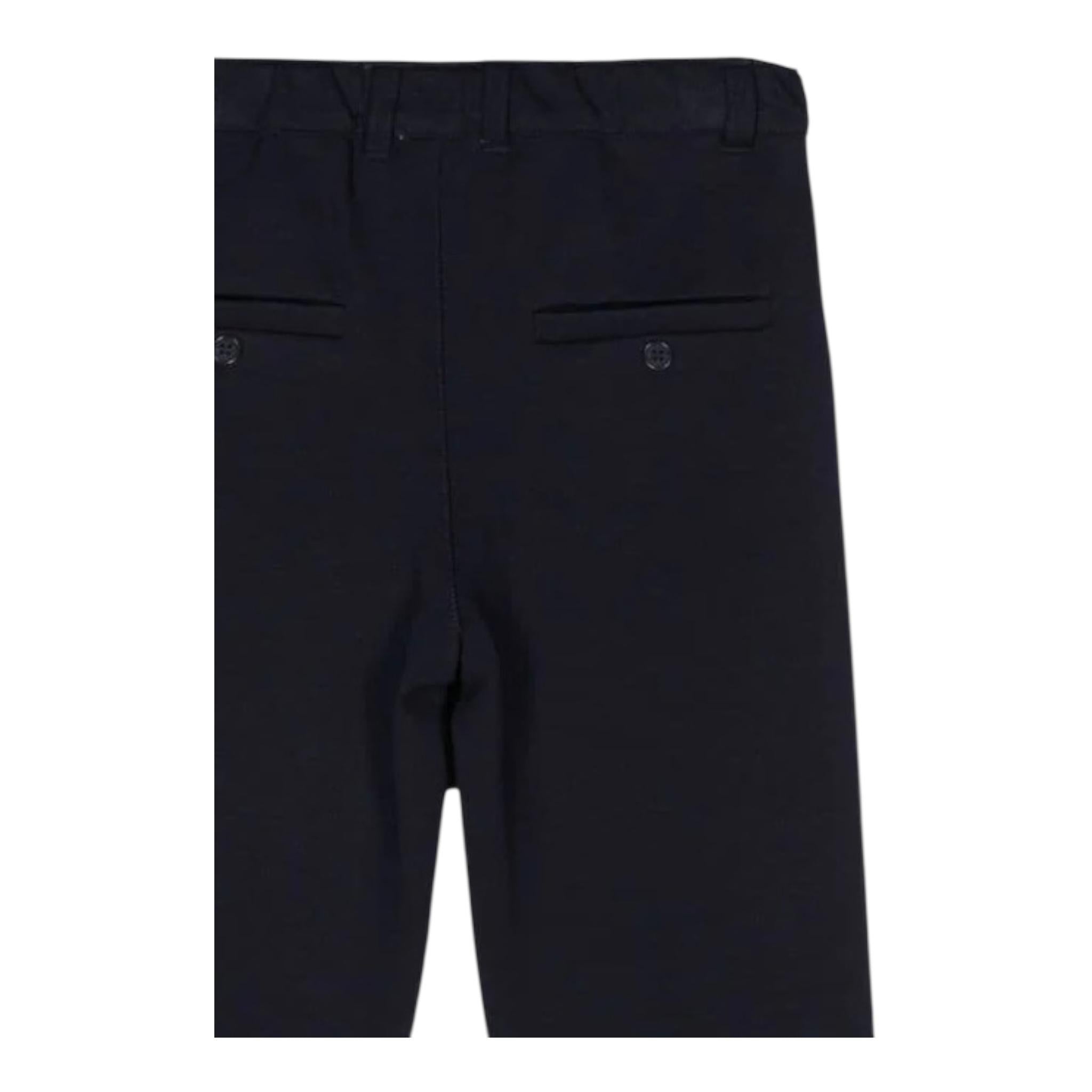 TRUSSARDI pantalone tinta unita con girovita regolabile Blu per Bambino TIA24131PAJ BLU TRUSSARDI