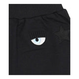 CHIARA FERRAGNI gonna tinta unita con logo Nero per Bambina 510700 NERO CHIARA FERRAGNI