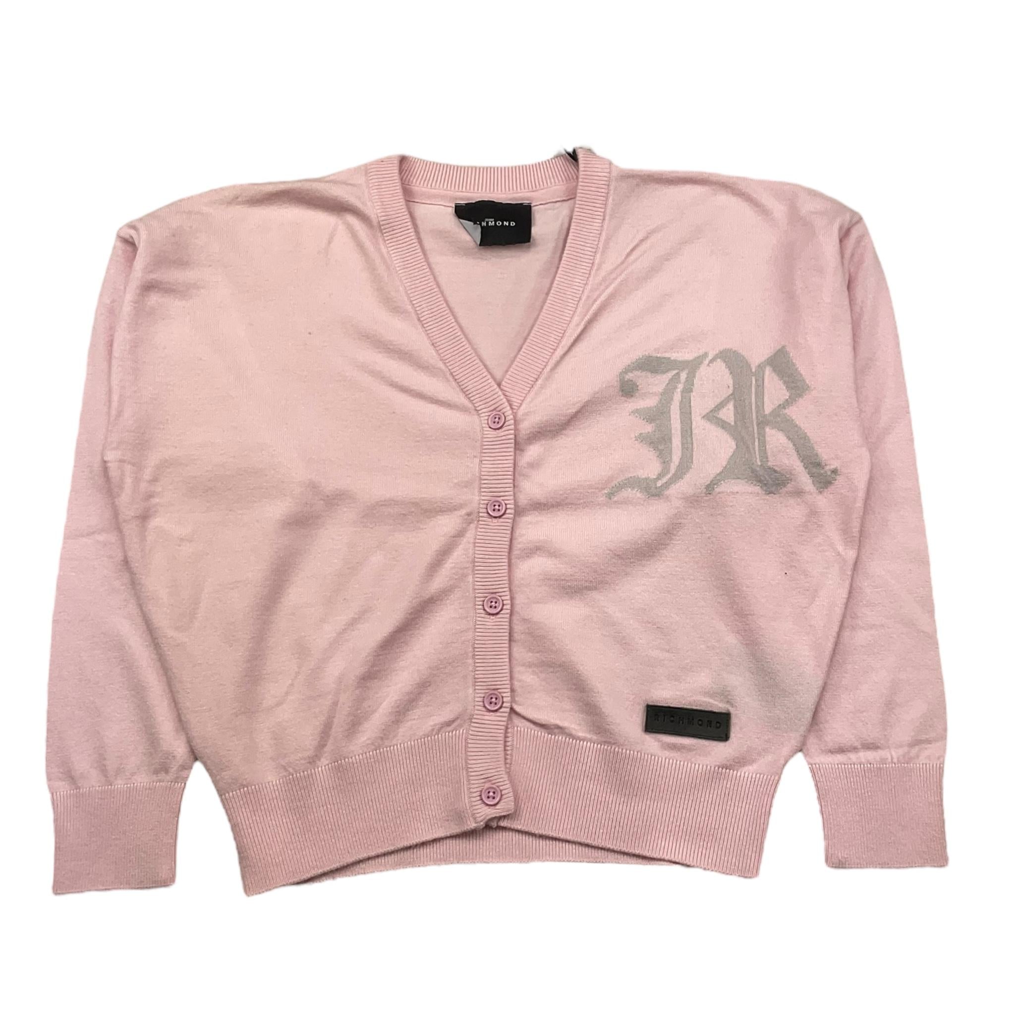 JOHN RICHMOND cardigan tinta unita con ricamo logo Rosa per Bambina RGA25013CD ROSA JOHN RICHMOND