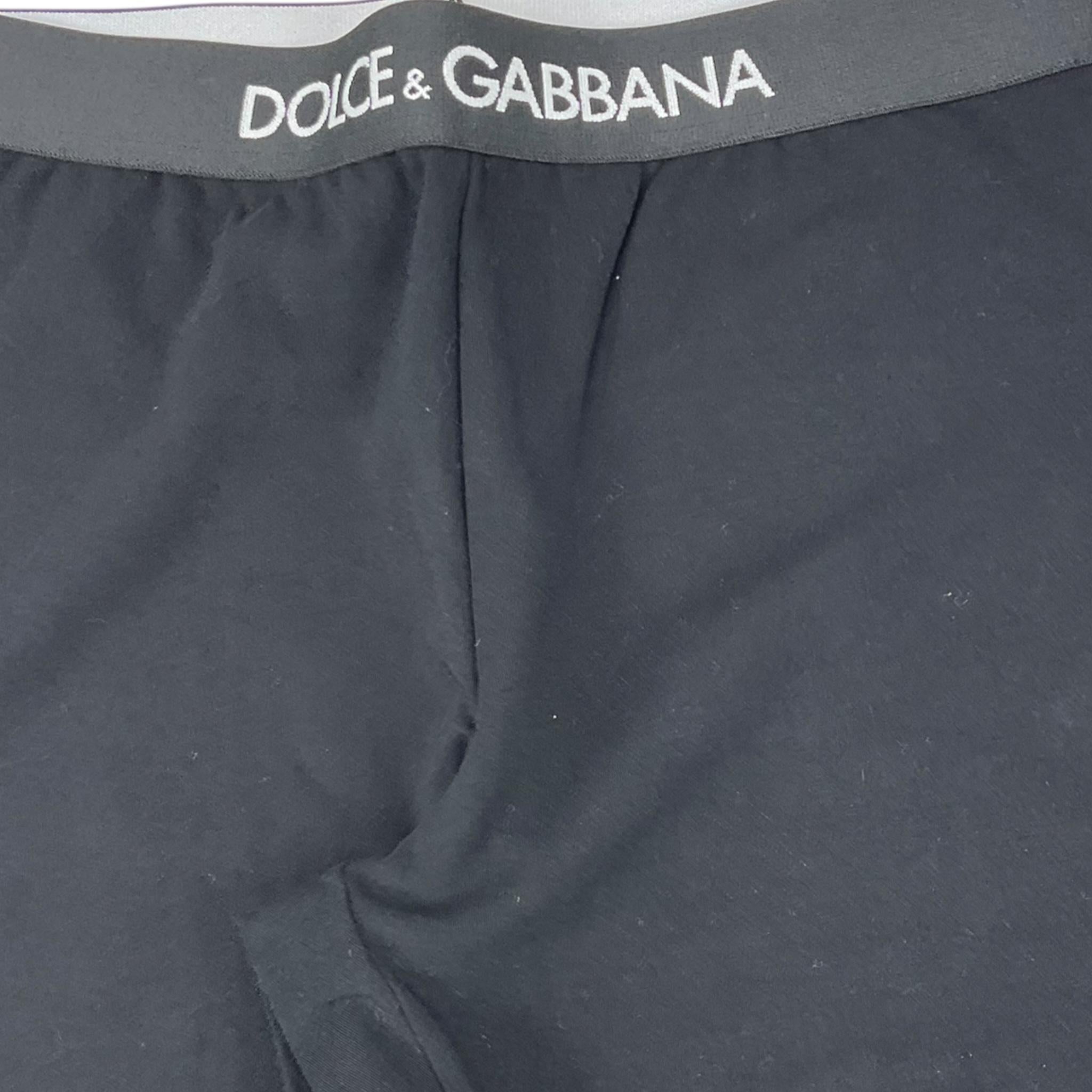 DOLCE & GABBANA pantalone tinta unita con elastico logato Nero per Bambina L5JP3J NERO DOLCE & GABBANA