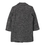 TWINSET cappotto tinta unita con logo Nero per Bambina 242GJ2241 NERO TWINSET