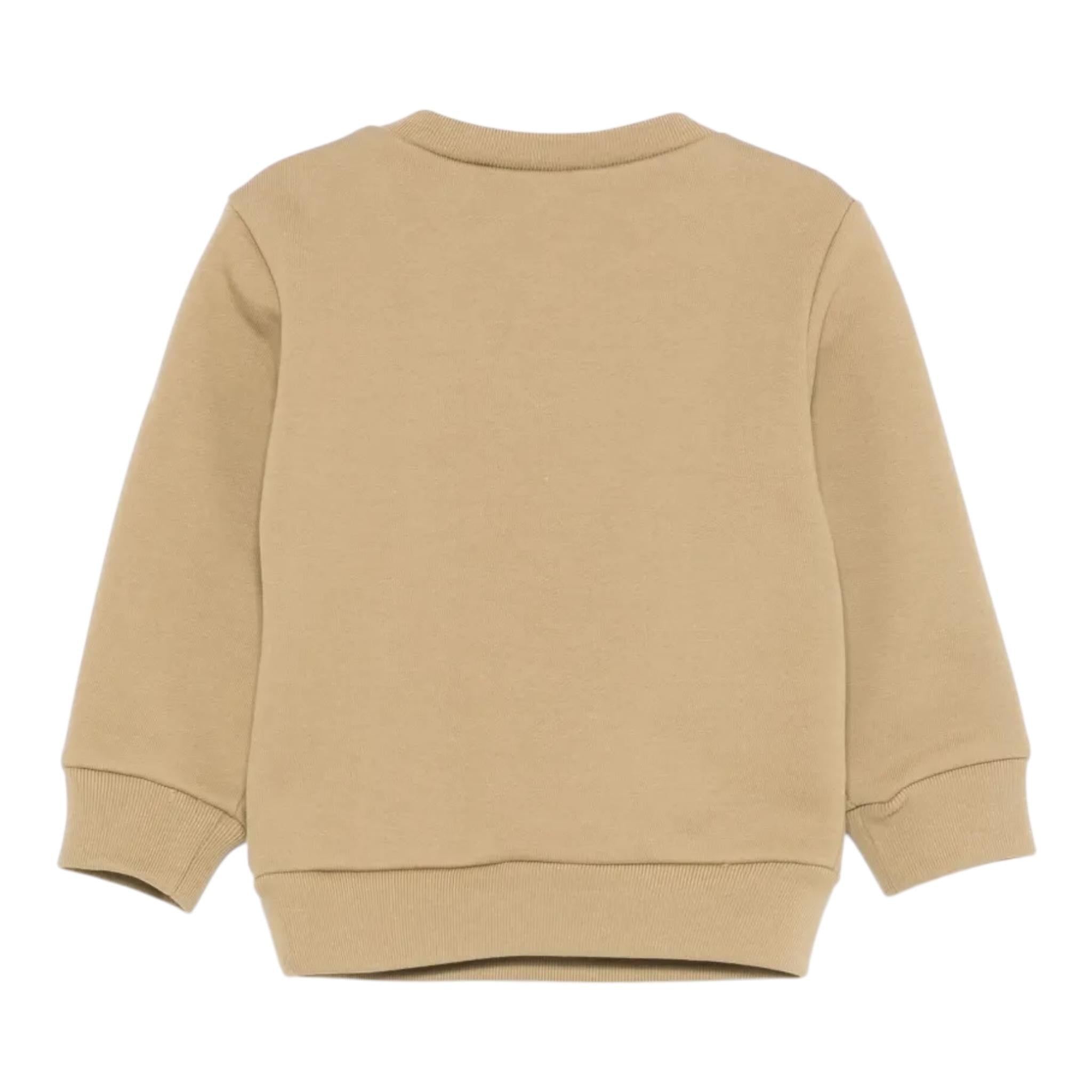 DSQUARED2 felpa girocollo tinta unita con stampa Beige per Neonato DQ2504 BEIGE DSQUARED2