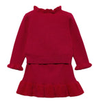Abel & Lula Completo 2 Pezzi Maglia-Gonna Rosso per Neonata 5513 ROSSO ABEL & LULA 