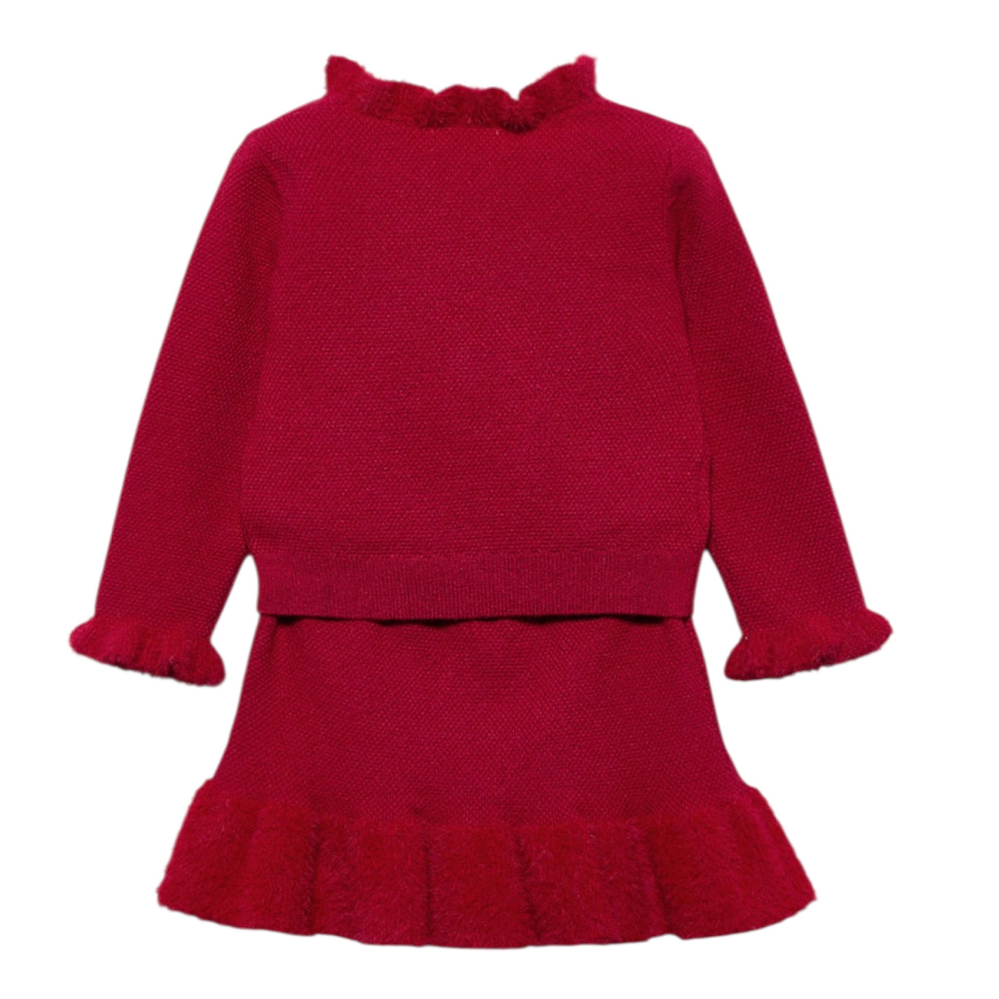 Abel & Lula Completo 2 Pezzi Maglia-Gonna Rosso per Neonata 5513 ROSSO ABEL & LULA 