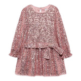 Abel & Lula Abito tinta unita con Paillettes Rosa per Bambina 5531 ROSA ABEL & LULA 