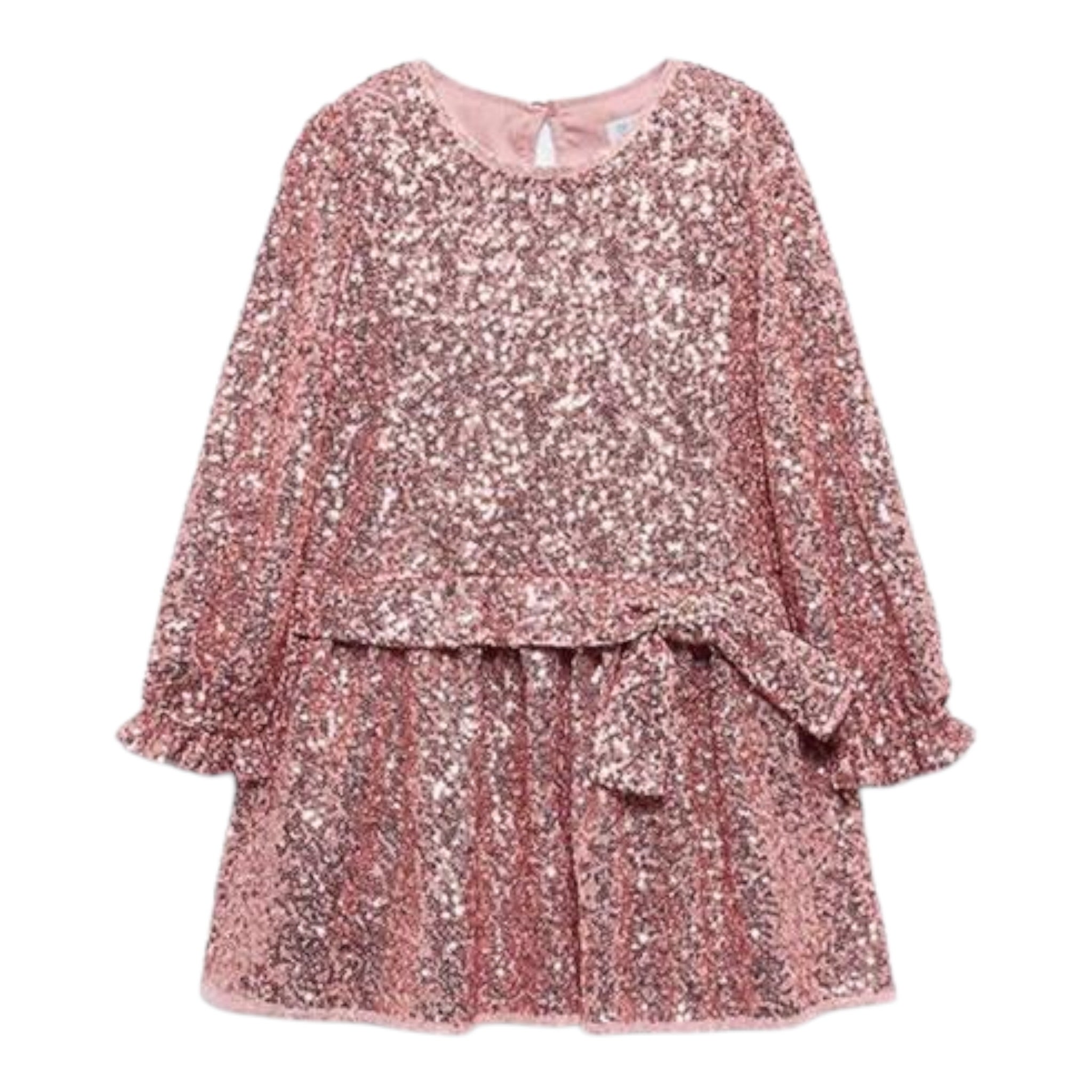 Abel & Lula Abito tinta unita con Paillettes Rosa per Bambina 5531 ROSA ABEL & LULA 