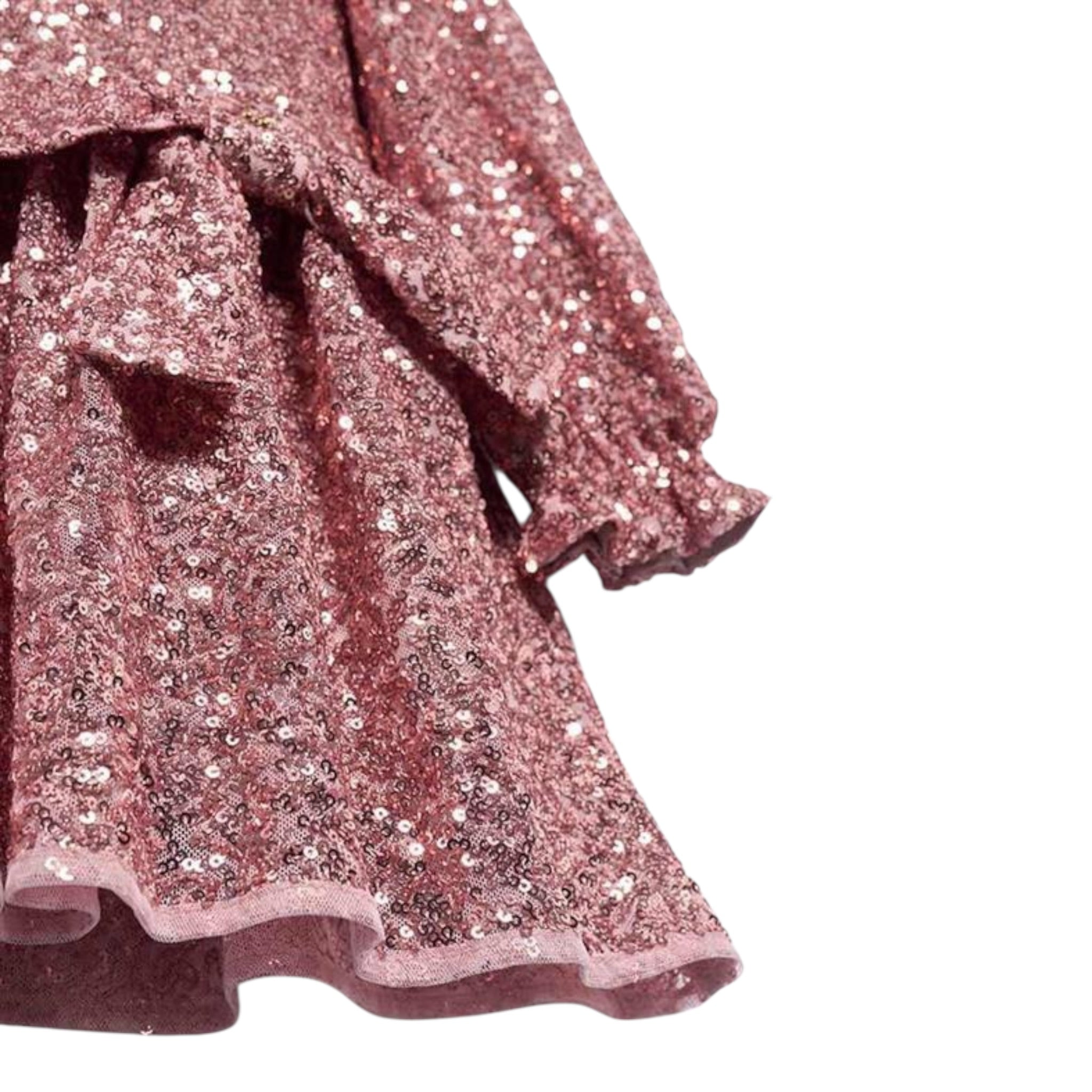 Abel & Lula Abito tinta unita con Paillettes Rosa per Bambina 5531 ROSA ABEL & LULA 
