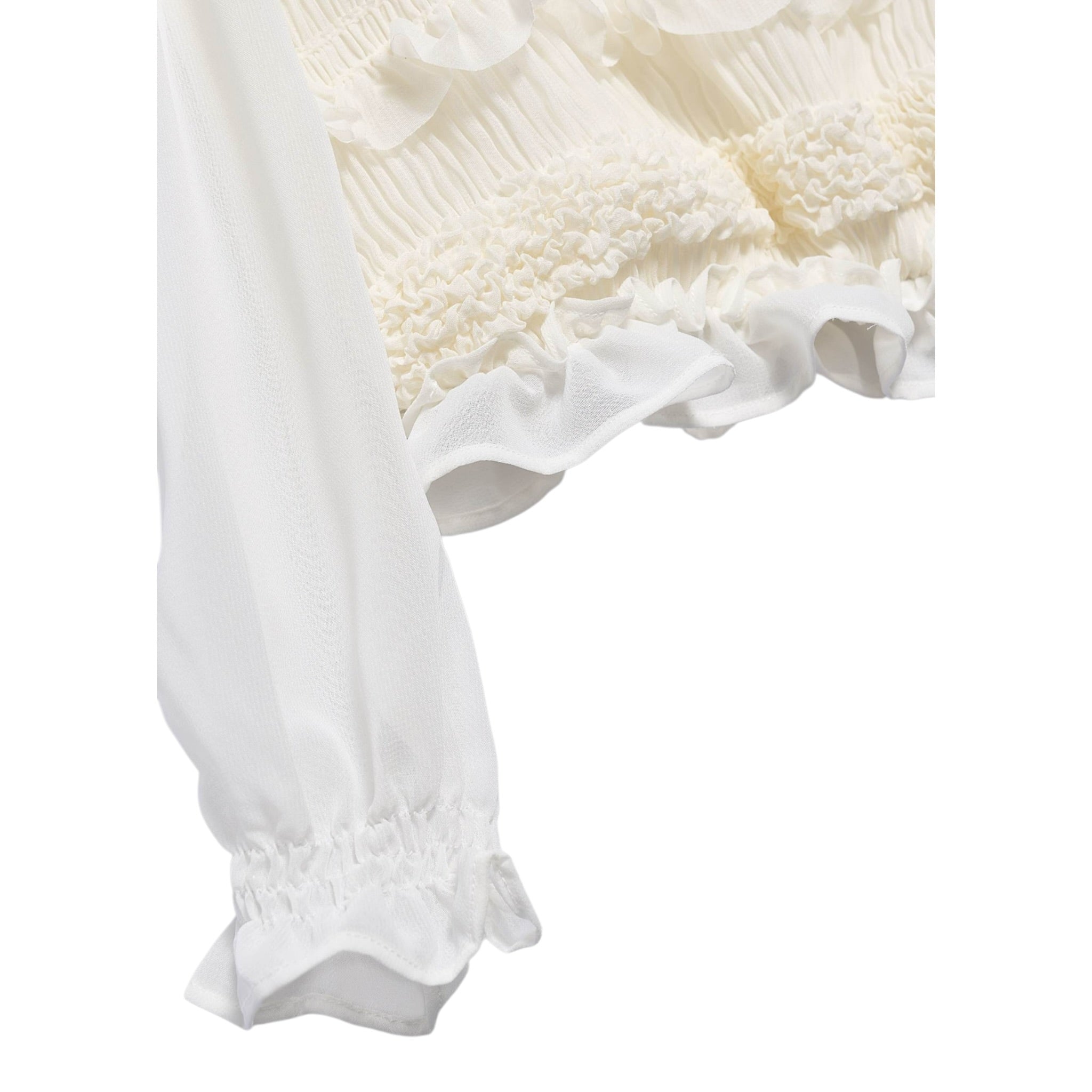 Abel & Lula Camicia Manica Lunga tinta unita Panna per Bambina 5614 PANNA ABEL & LULA 