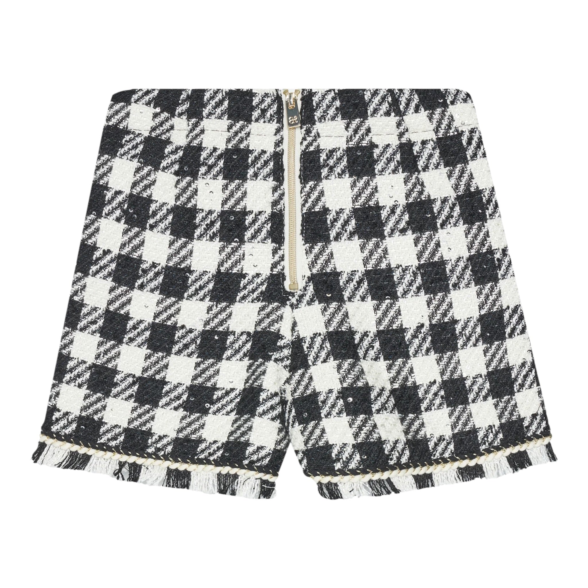 Abel & Lula Short Fantasia Quadri Bianco/Nero per Bambina 5716X BIANCO/NERO ABEL & LULA 