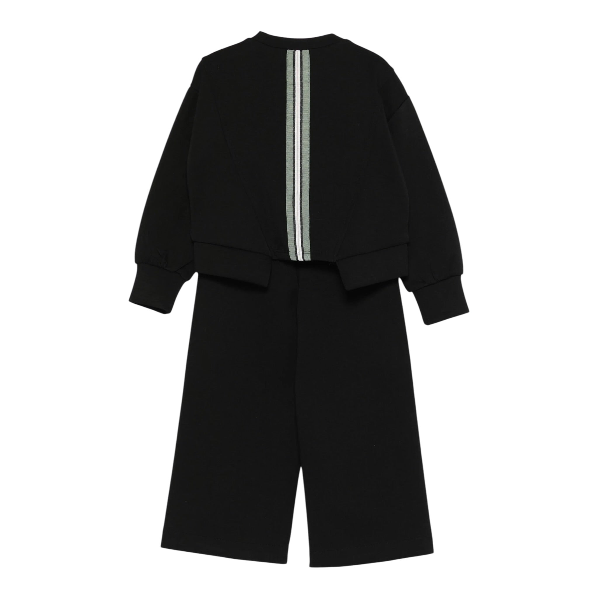 Abel & Lula Completo 2 Pezzi Feloa-Pantalone tinta unita Nero per Bambina 5730 NERO ABEL & LULA 