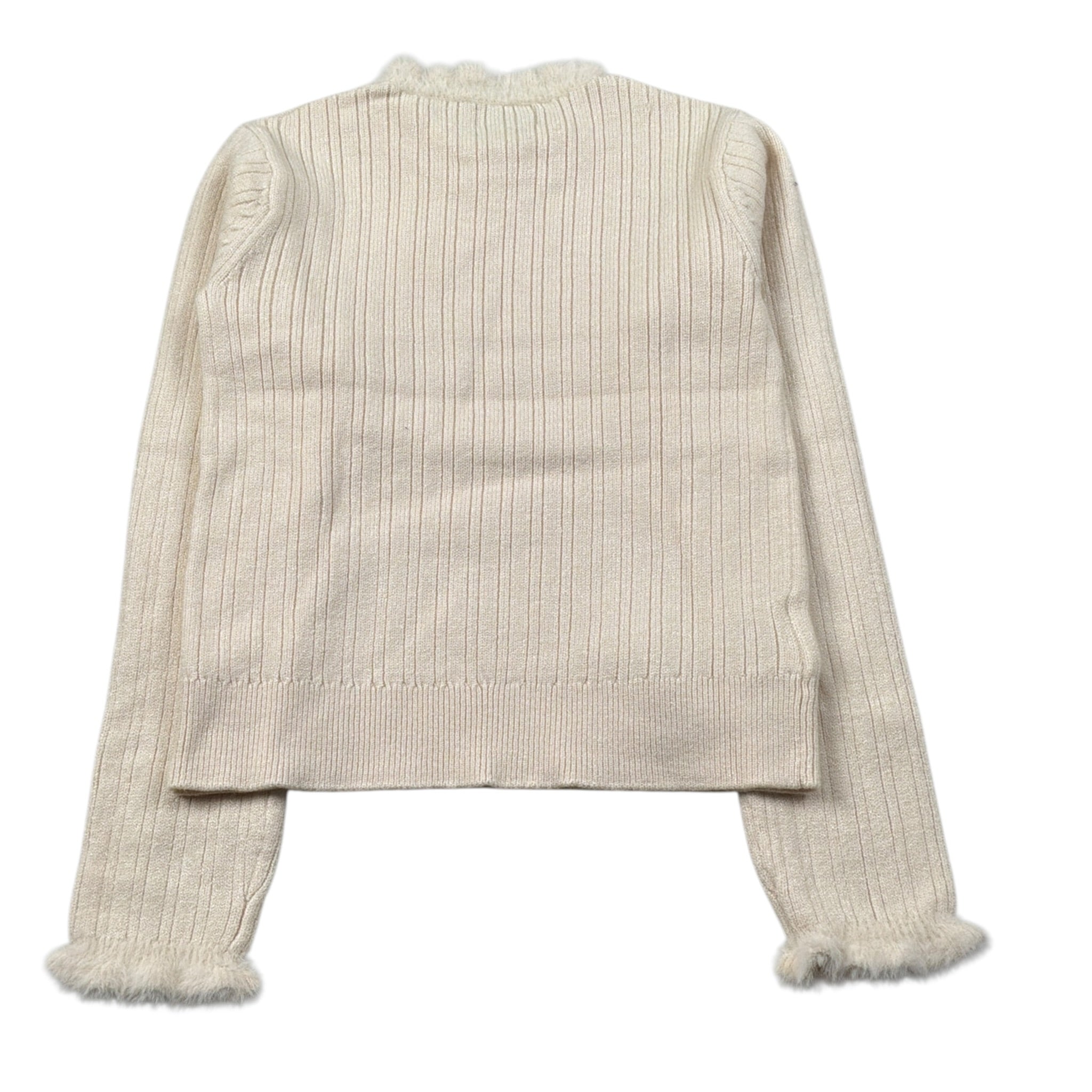 Abel & Lula Maglia tinta unita con Pelliccia Beige per Bambina 5835X BEIGE ABEL & LULA 