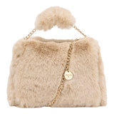 Abel & Lula Borsa tinta unita Peluche Beige per Bambina 5980 BEIGE ABEL & LULA 