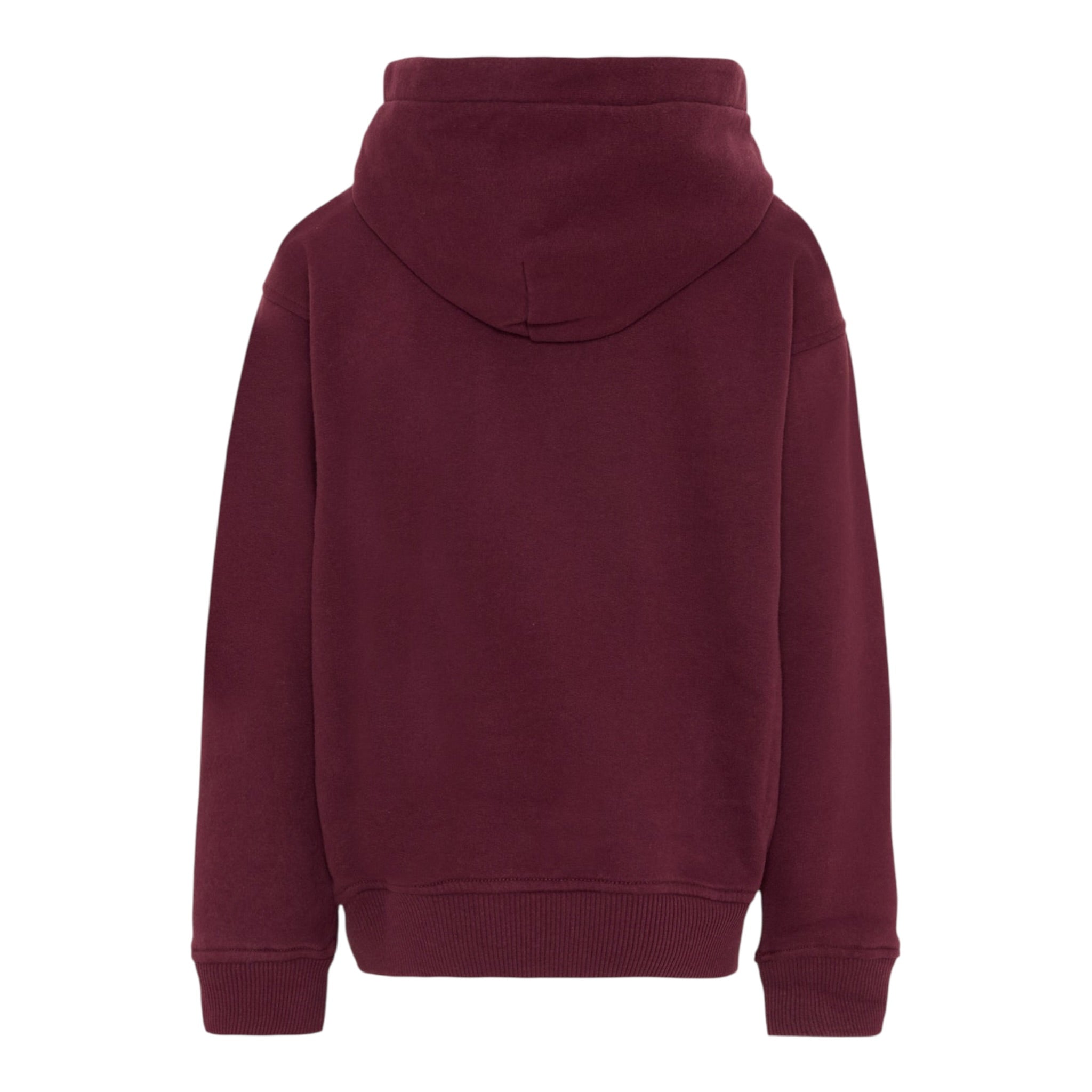 Abercrombie Kids Felpa tinta unita con Cappuccio E Logo Bordeaux per Bambino 93AF04 BORDEAUX ABERCROMBIE KIDS 