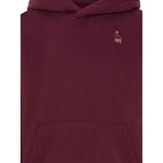 Abercrombie Kids Felpa tinta unita con Cappuccio E Logo Bordeaux per Bambino 93AF04 BORDEAUX ABERCROMBIE KIDS 