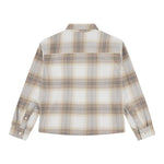 Abercrombie Kids Camicia Bicolore con Fantasia A Quadri Beige per Bambino 93AF75 BEIGE ABERCROMBIE KIDS 