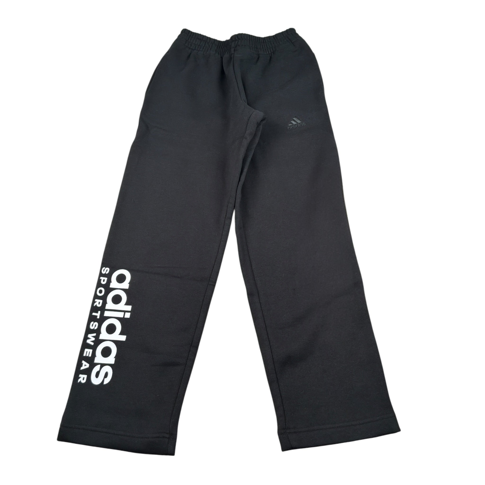 Adidas Pantalone Tuta Tint Unita con Logo Nero per Bambino IL4937 NERO Adidas 