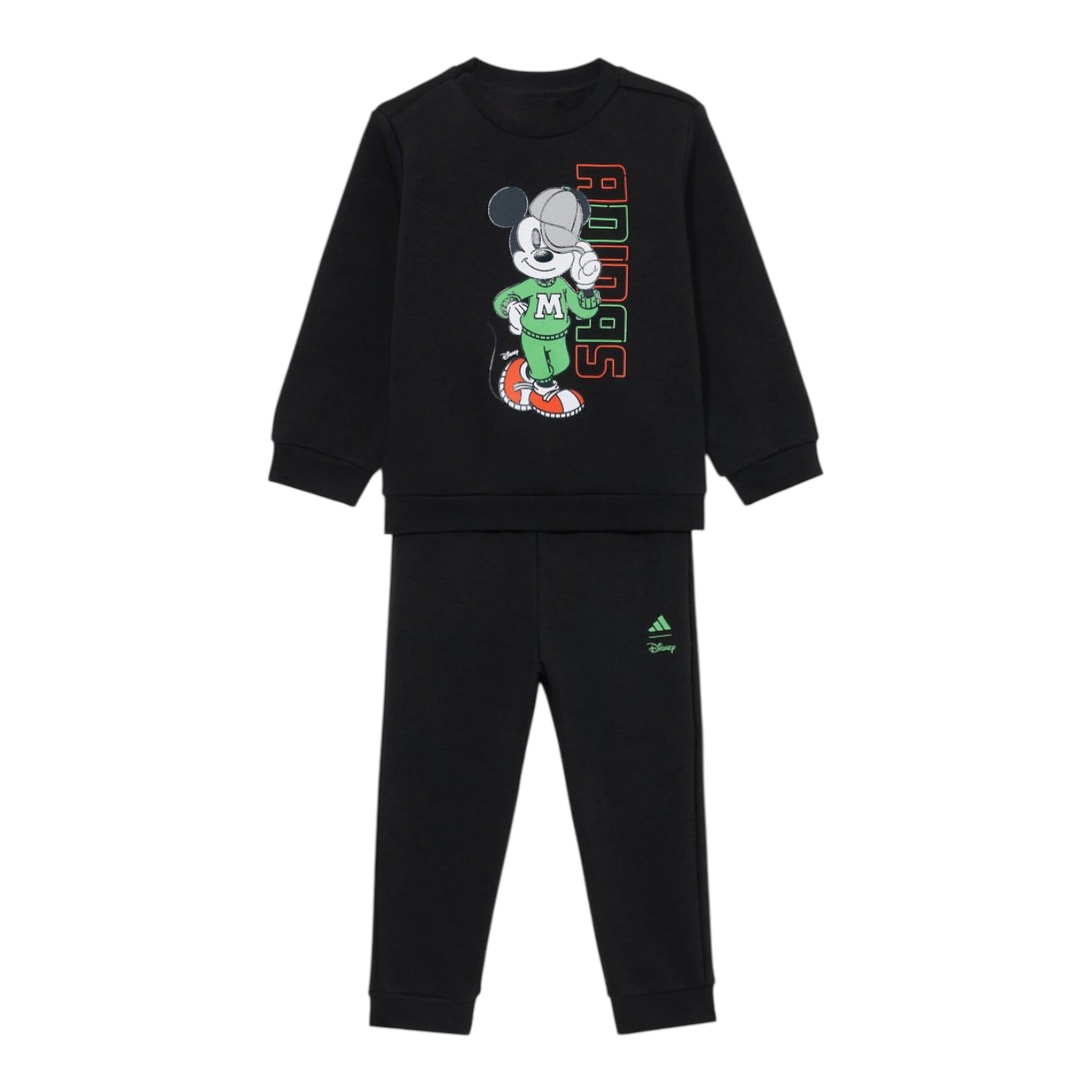 Adidas Completo 2Pz Felpa-Pantalone Nero per Neonato JY3471 NERO Adidas 