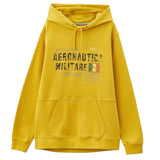Aeronautica Militare Felpa tinta unita con Cappuccio E Stampa Giallo per Neonato 242FE0001AJRF758 GIALLO AERONAUTICA MILITARE 