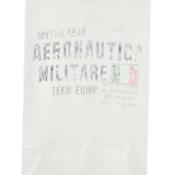 Aeronautica Militare Felpa tinta unita con Cappuccio E Stampa Bianco per Bambino 242FE0001AJRF758J BIANCO AERONAUTICA MILITARE 