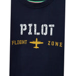 Aeronautica Militare Felpa tinta unita con Stampa Blu per Bambino 242FE0002AJRF758 BLU AERONAUTICA MILITARE 