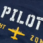 Aeronautica Militare Felpa tinta unita con Stampa Blu per Neonato 242FE0002AJRF758N BLU AERONAUTICA MILITARE 