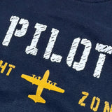 Aeronautica Militare Felpa tinta unita con Stampa Blu per Neonato 242FE0002AJRF758N BLU AERONAUTICA MILITARE 