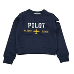 Aeronautica Militare Felpa tinta unita con Stampa Blu per Neonato 242FE0002AJRF758N BLU AERONAUTICA MILITARE 