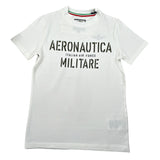Aeronautica Militare T-Shirt tinta unita con Stampa Bianco per Bambino 242TS0001AJRJ6644 BIANCO AERONAUTICA MILITARE 