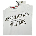 Aeronautica Militare T-Shirt tinta unita con Stampa Bianco per Bambino 242TS0001AJRJ6644 BIANCO AERONAUTICA MILITARE 