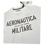 Aeronautica Militare T-Shirt tinta unita con Stampa Bianco per Bambino 242TS0001AJRJ6644 BIANCO AERONAUTICA MILITARE 