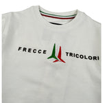 Aeronautica Militare Felpa Chiusa Girocollo tinta unita con Stampa Bianco per Bambino 252FE0057A BIANCO AERONAUTICA MILITARE 