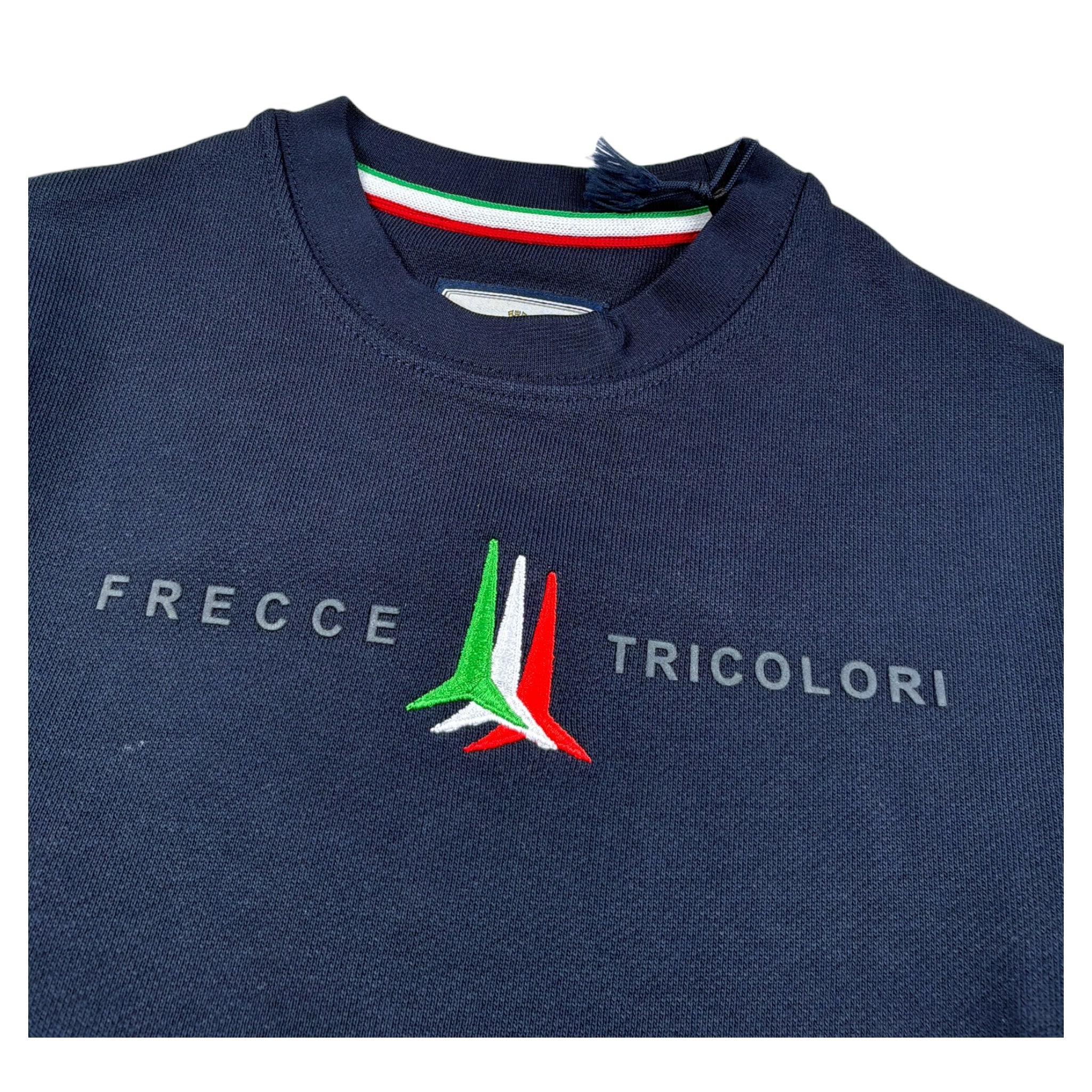 Aeronautica Militare Felpa Chiusa Girocollo tinta unita con Stampa Blu per Bambino 252FE0057A BLU AERONAUTICA MILITARE 
