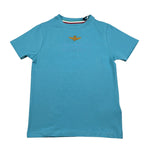 Aeronautica Militare T-Shirt Girocollo tinta unita con Stampa Azzurro per Bambino 252TS0058A AZZURRO AERONAUTICA MILITARE 