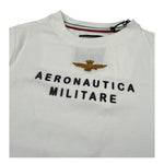 Aeronautica Militare T-Shirt Girocollo tinta unita con Stampa Bianco per Bambino 252TS0058A BIANCO AERONAUTICA MILITARE 