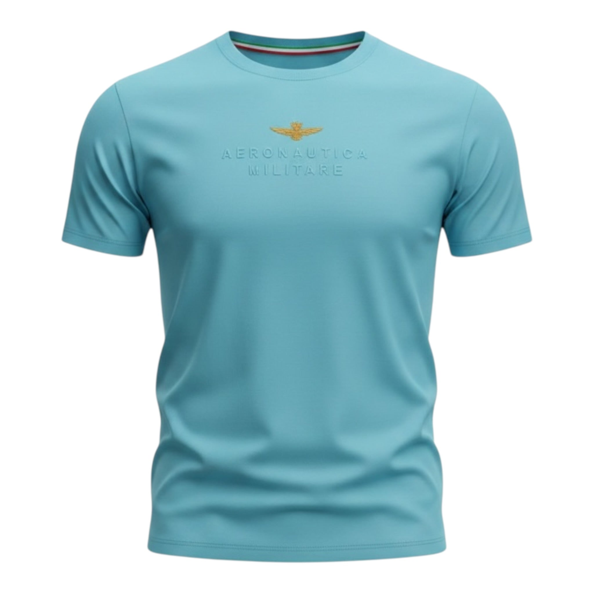 Aeronautica Militare T-Shirt tinta unita con Stampa Azzurro per Bambino 252TS0058AJRJ664 AZZURRO AERONAUTICA MILITARE 