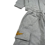 Aeronautica Militare Completo 2 Pezzi Felpa-Pantalone tinta unita Grigio per Neonato 25TF0007A GRIGIO AERONAUTICA MILITARE 