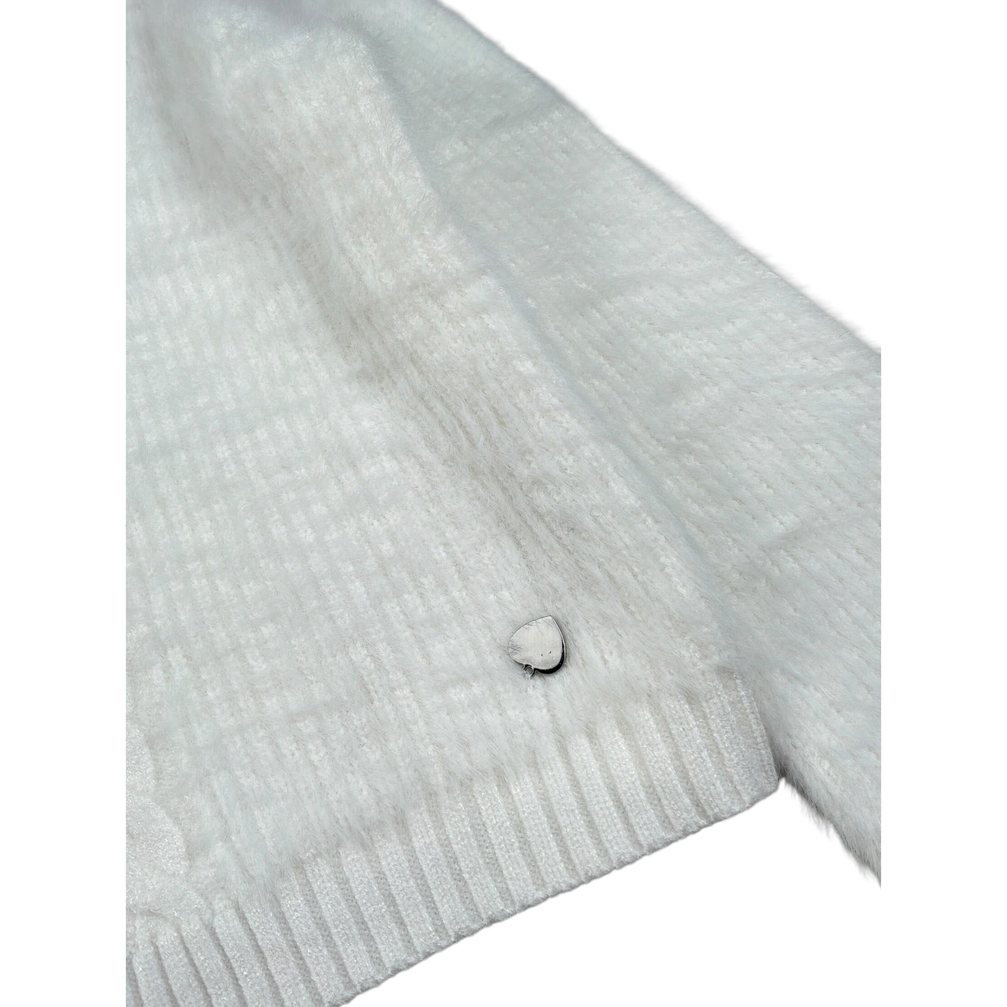 Alice Pi Maglia tinta unita con Trecce Bianco per Bambina 2834 BIANCO ALICE PI 