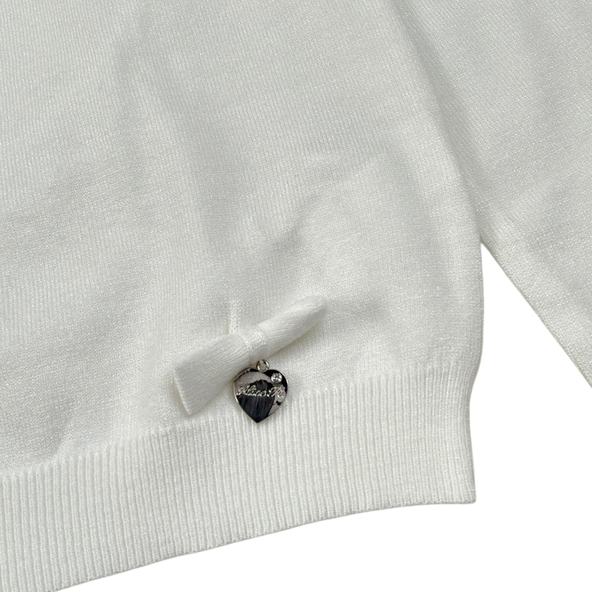 Alice Pi Maglia tinta unita Girocollo Bianco per Bambina 3800 BIANCO ALICE PI 