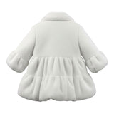 Allegra Cappotto tinta unita Pellicciotto Bianco per Neonata A0537A BIANCO ALLEGRA 