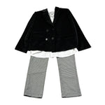 Amaya Completo 3 Pezzi Giacca-Camicia-Pantalone Nero per Bambino 621414 NERO AMAYA 