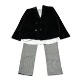 Amaya Completo 3 Pezzi Giacca-Camicia-Pantalone Nero per Bambino 621414 NERO AMAYA 