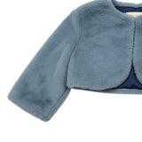 Ambaraba' Coprispalle In Pelliccia tinta unita Azzurro per Neonata FF38030 AZZURRO AMBARABA' 