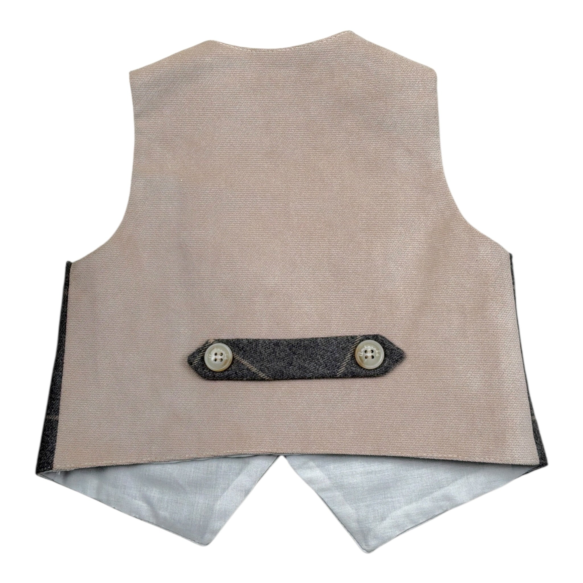 Ambaraba' Gilet tinta unita con Fantasia Grigio per Neonato FM34063 GRIGIO AMBARABA' 