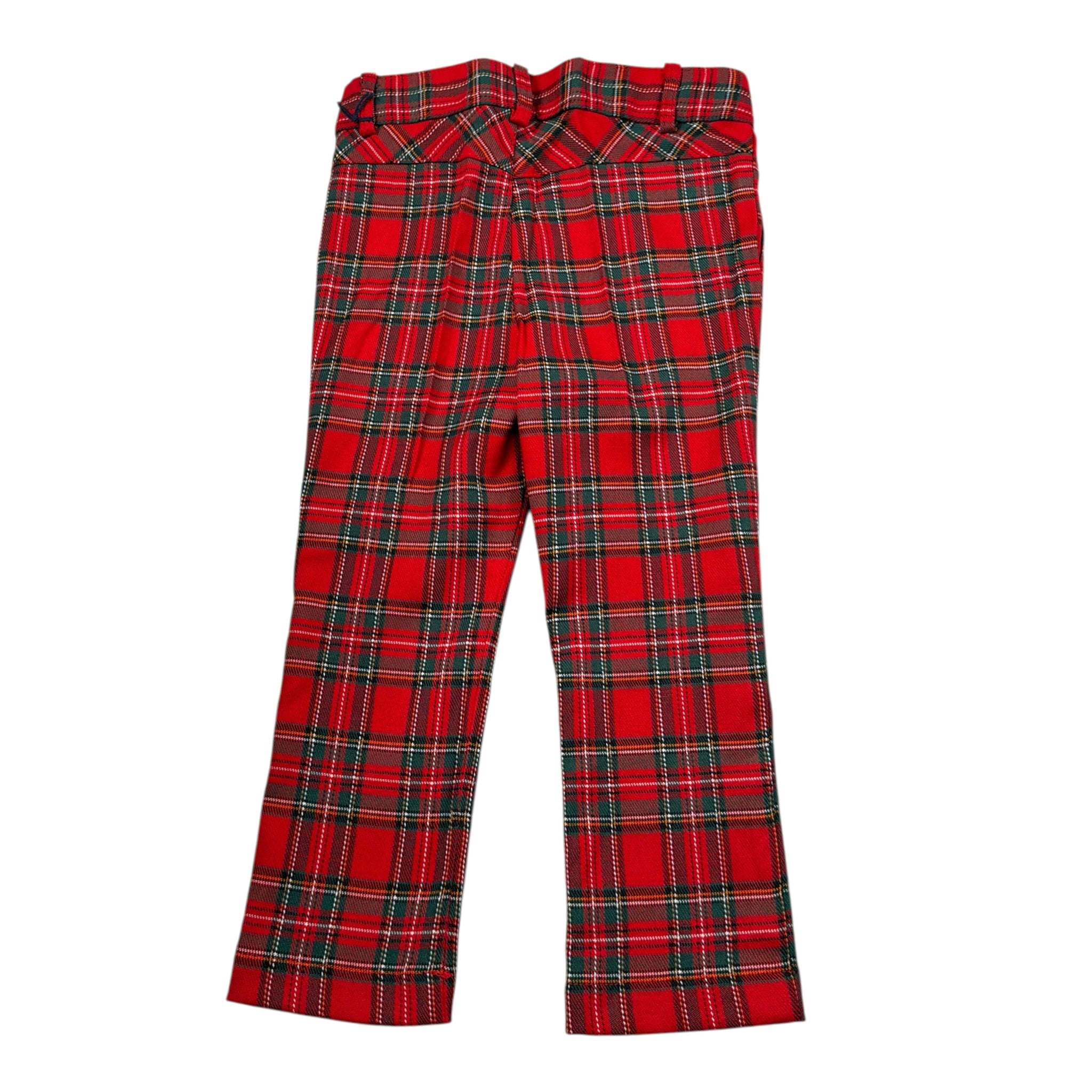 Ambaraba' Pantalone tinta unita con Fantasia Scozzese Rosso per Neonato FM36077 ROSSO AMBARABA' 