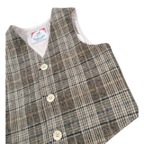 Ambaraba' Gilet tinta unita con Fantasia Marrone per Neonato FM36198 MARRONE AMBARABA' 