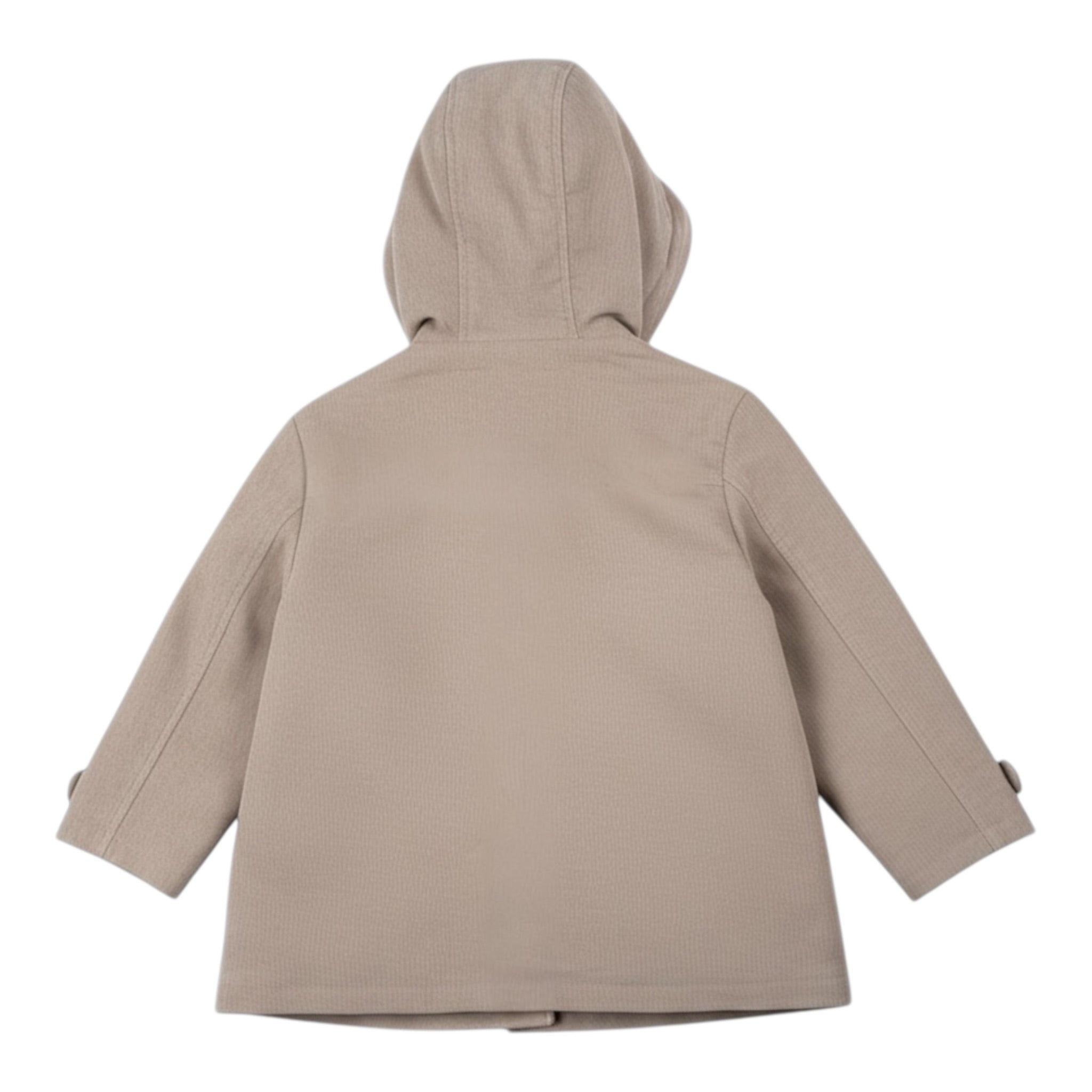 Ambaraba' Giubbino tinta unita con Bottoni E Cappuccio Beige per Bambino FM40171 BEIGE AMBARABA' 